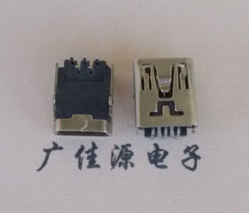 永州MINI USB前两脚插座 90度卧式 端子DIP针脚定义