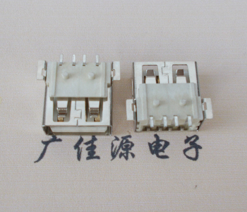 永州USB AF方形脚 贴片母座 1.0/1.2柱子直边接口