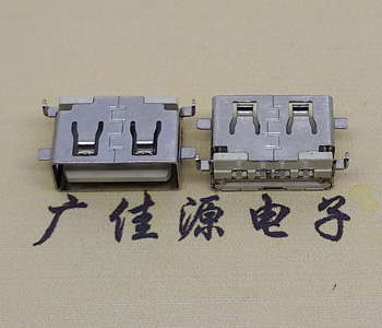 永州USB母座 前贴后插 沉版1.1/1.9总长8.5mm大电流