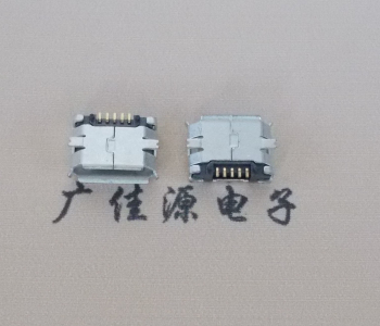 永州MICRO USB 5Pin母座 贴板封装接口 卷边镀雾锡