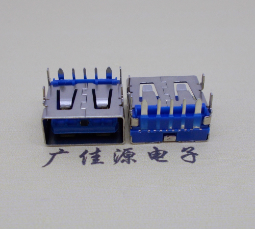 永州 USB5安大电流母座 OPPO蓝色胶芯,快速充电接口