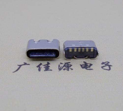 永州Type-C6p母座接口短体立贴5.0mm
