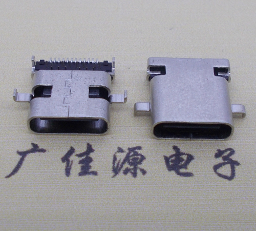 永州卧式type-c24p母座沉板1.1mm前插后贴连接器