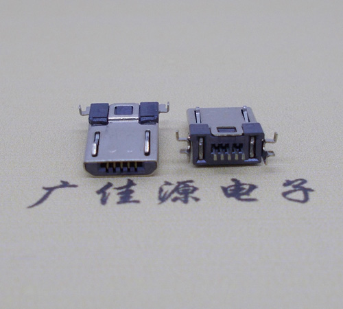 永州Micro usb焊板式公头贴片SMT款无弹超薄
