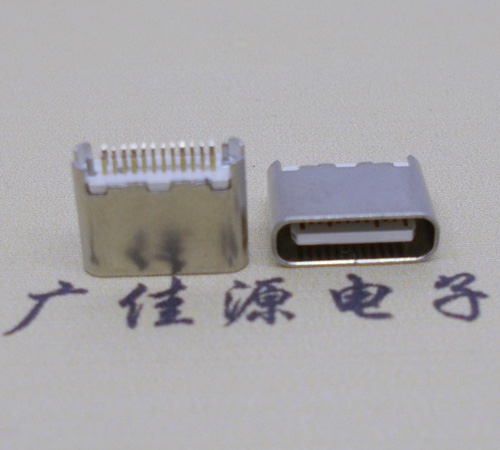 永州type-c24p母座短体6.5mm夹板连接器
